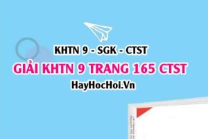Giải KHTN 9 trang 165 Chân trời sáng tạo SGK